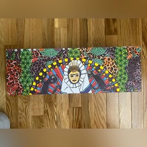 Colorful Surreal Lion and Cats Canvas Art Print - Multicolor